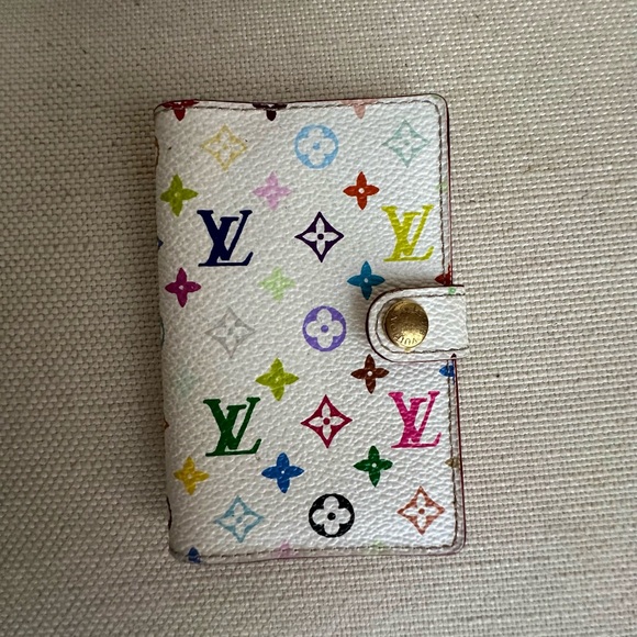 Authentic Louis Vuitton Murakami Multi White Card Holder Vintage 2003 Collection - Picture 6 of 6
